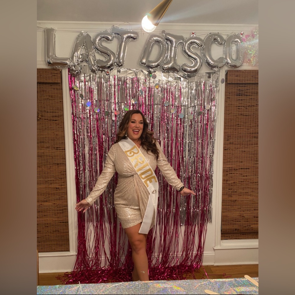 Pink Lily Sparkling Gold Mini Dress